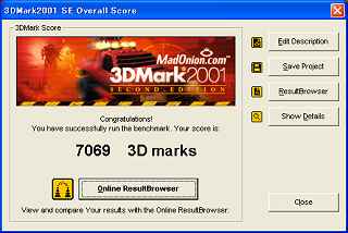 7069 3DMarks